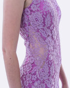 Lace Evening Dress with Split | Lavender
