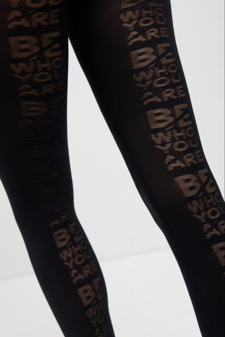Conte Fantasy Tights Sketch with Inscriptions