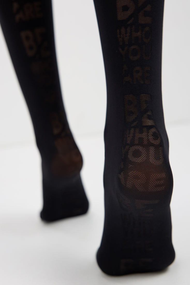 Conte Fantasy Tights Sketch with Inscriptions