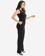 One Shoulder Pantsuit | Black