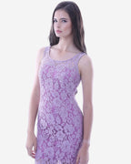 Lace Evening Dress with Split | Lavender
