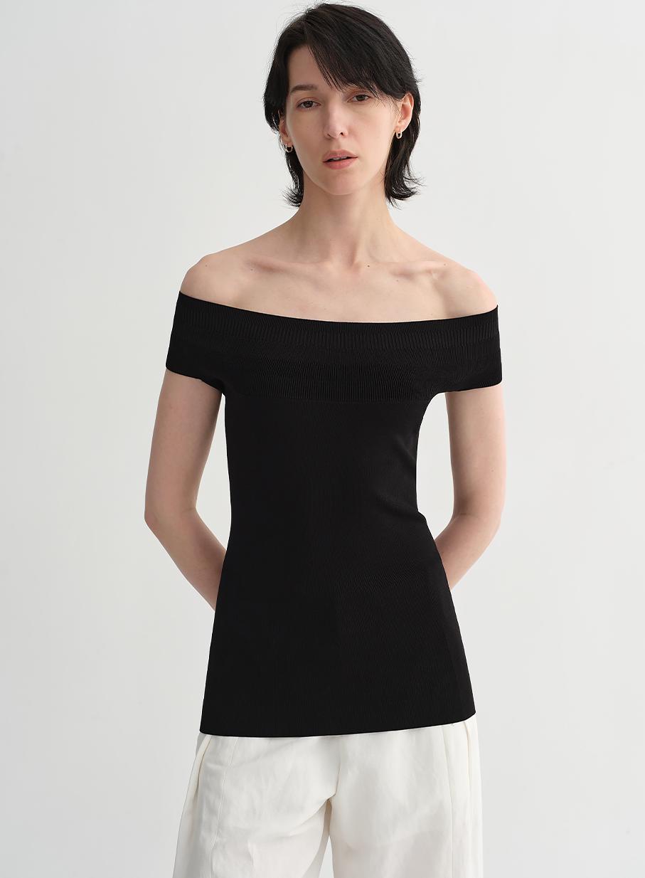 Mulberry Silk Blended One-Shoulder Strapless Summer Top