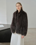 'Long Nocturne' Fox Fur Retro Short Coat