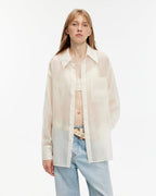 Wave Relaxed Cupro-Amino Shirt ‘Hazy Spring’