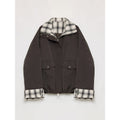 Women's Retro Plaid Cotton Short Jacket | Loose Fit | ‘Monsoon Climate’