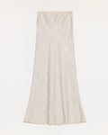 Retro Bias-Cut Linen Blended Straight Fishtail Maxi Skirt ‘Light and Breezy’