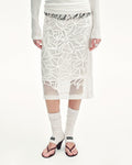 ‘Summer Dream’ Acetate Sequin Embroidered Straight Skirt