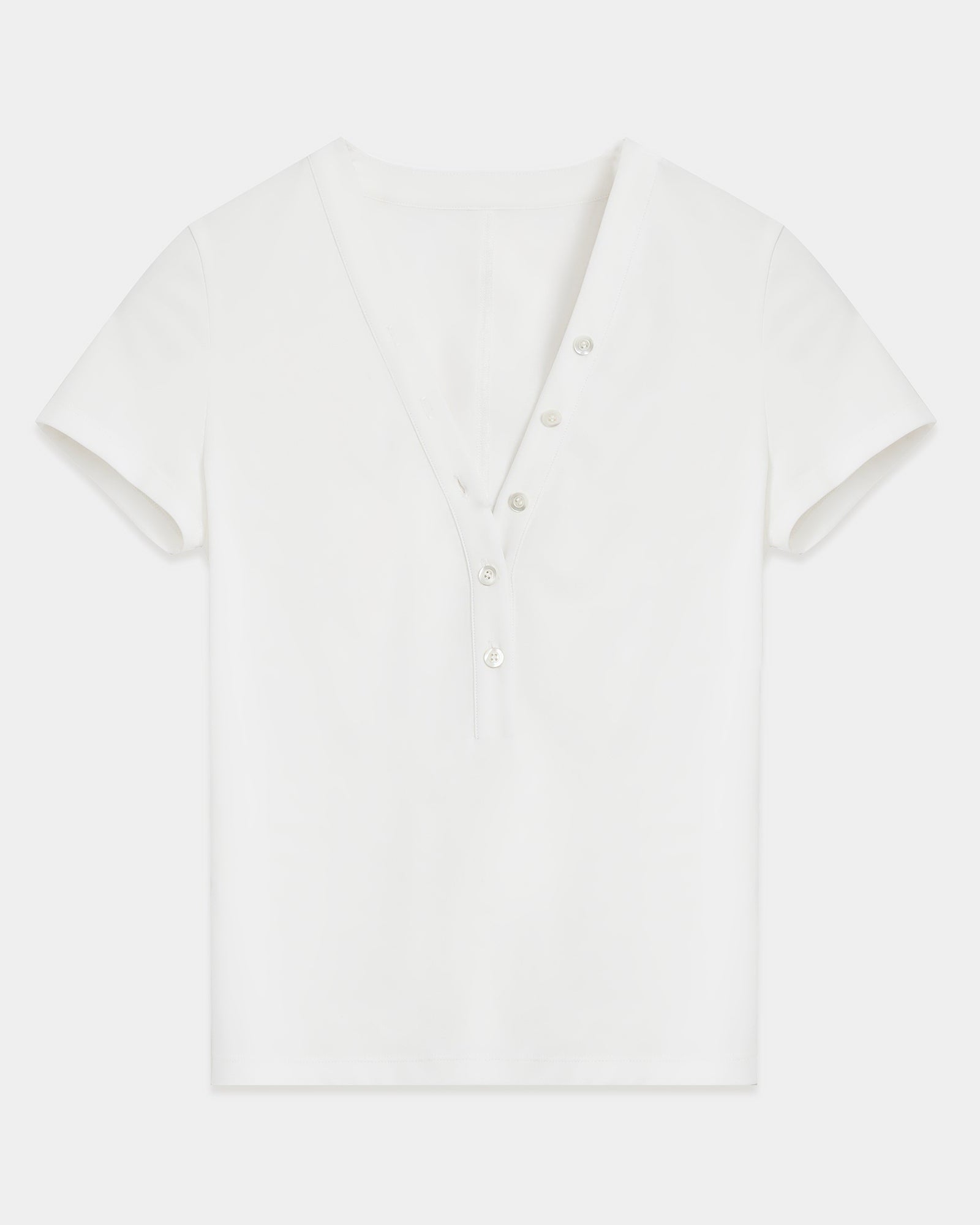 FireladyFur Slim Fit Tencel Wool Women's Henley Shirt