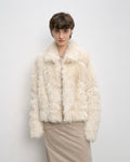 Fireladyfur Women's Short Wool Sheepskin Coat ‘Blackmoon Berlin’