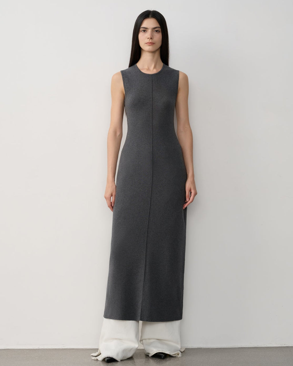 Fireladyfur Women's Merino Wool Knit Dress ‘Island Letters’