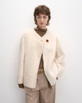 'Urban Home' Merino Wool Sheepskin Fur Women's Jacket