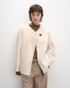 'Urban Home' Merino Wool Sheepskin Fur Women's Jacket