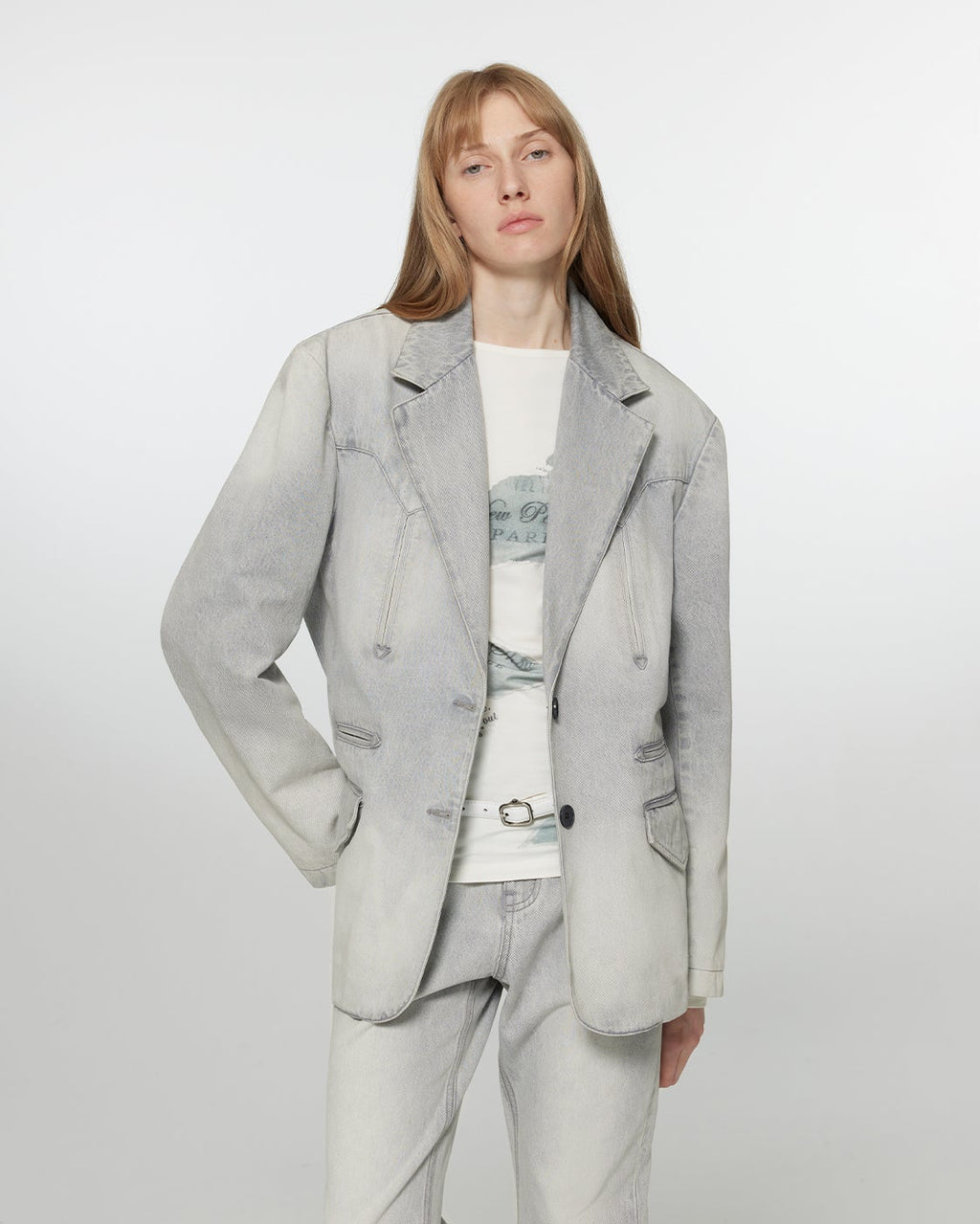 Fireladyfur Loose Fit Denim Blazer ‘Discover Denim’