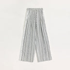 Linen Vertical Stripe Drape Wide Leg Casual Pants ‘Fashion Tension’