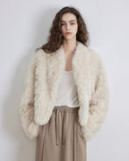 Fireladyfur Tuscan Sheepskin Coat ‘Morning Mist Fairy’