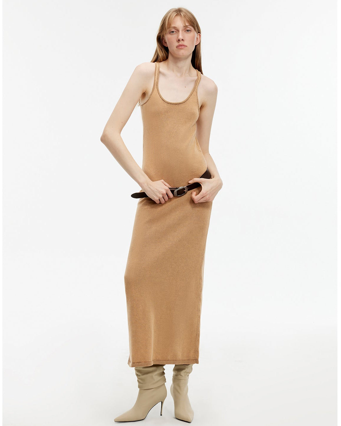 ‘Cool Girl Recipe’ Exclusive Ferment-Washed Distressed Tank Maxi Dress