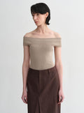 Mulberry Silk Blended One-Shoulder Strapless Summer Top
