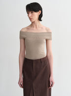 Mulberry Silk Blended One-Shoulder Strapless Summer Top
