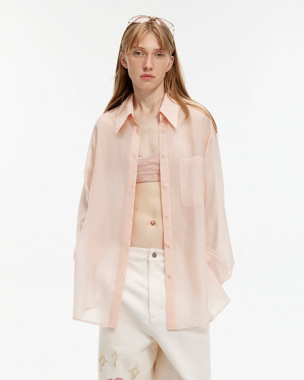 Wave Relaxed Cupro-Amino Shirt ‘Hazy Spring’