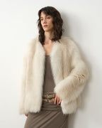Romantic Nordic Imported Colorful Fox Fur Coat