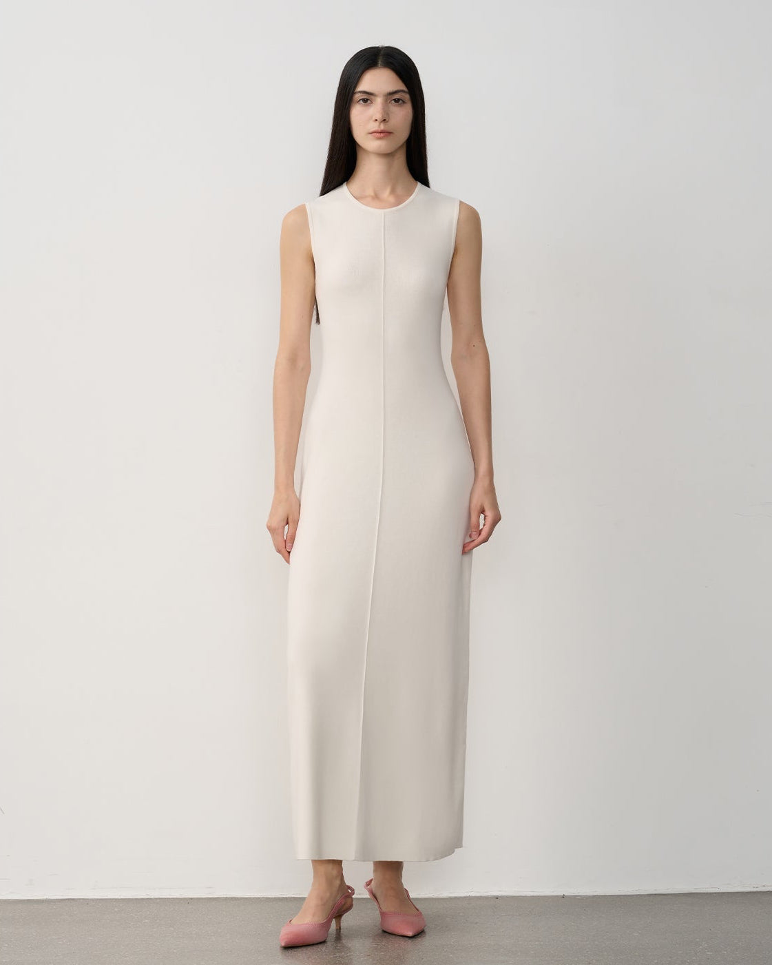 Fireladyfur Women's Merino Wool Knit Dress ‘Island Letters’