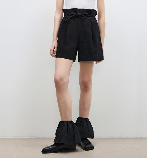 'Jungle Fantasy' Flower Bud Drawstring High Waist Shorts Women