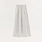 Linen Vertical Stripe Drape Wide Leg Casual Pants ‘Fashion Tension’