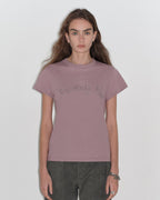 ‘May Time’ Luxury 3D Long-Staple Cotton Slightly Waist Rivet T-Shirt