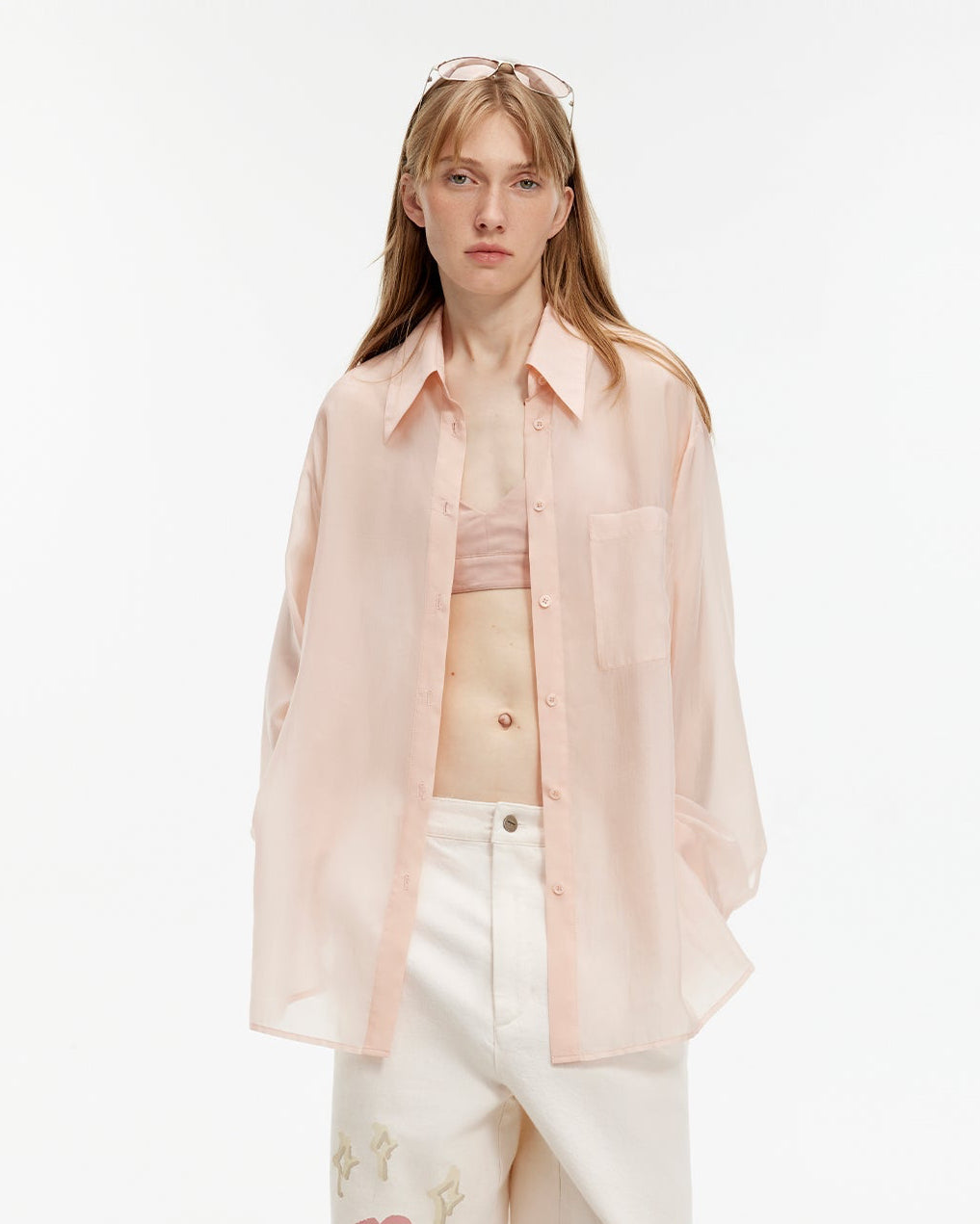 Wave Relaxed Cupro-Amino Shirt ‘Hazy Spring’