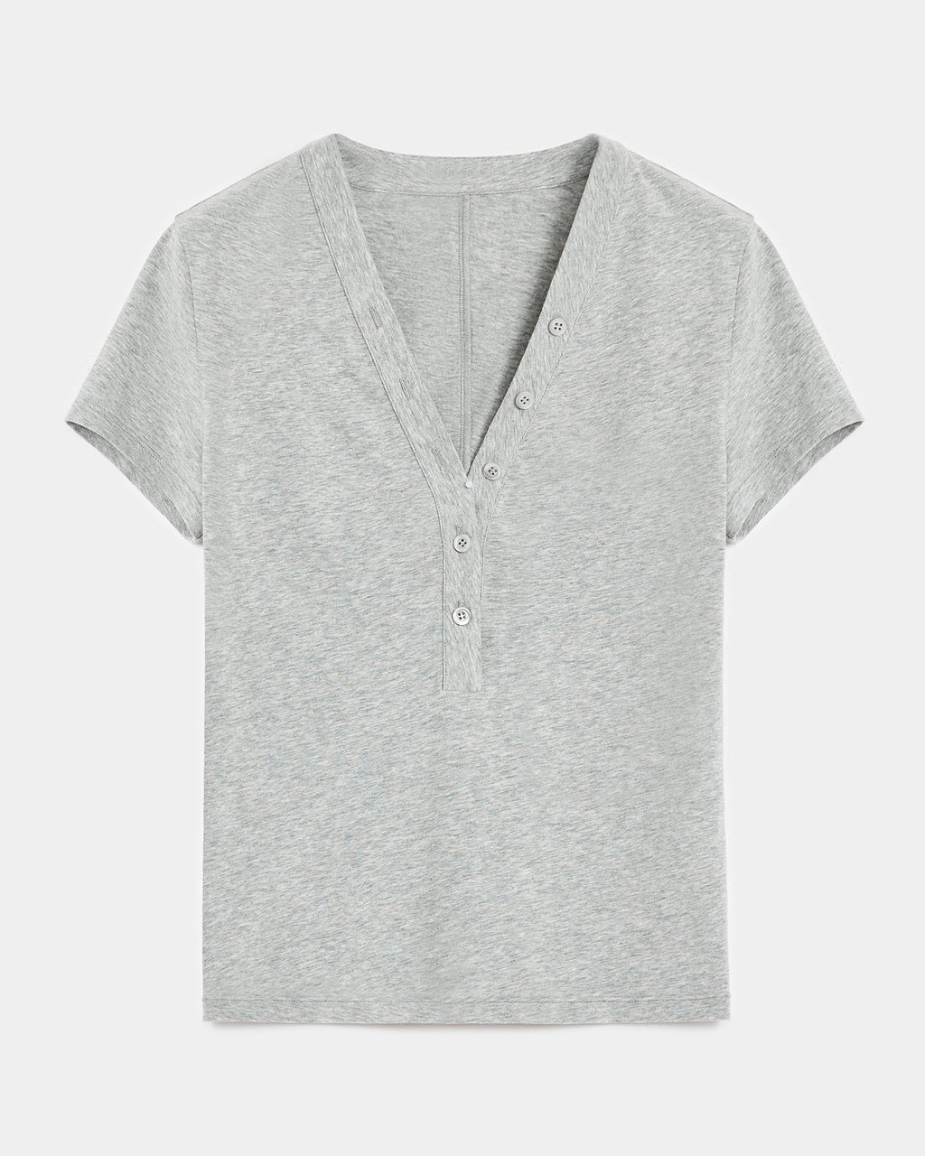 FireladyFur Slim Fit Tencel Wool Women's Henley Shirt