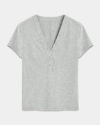 FireladyFur Slim Fit Tencel Wool Women's Henley Shirt
