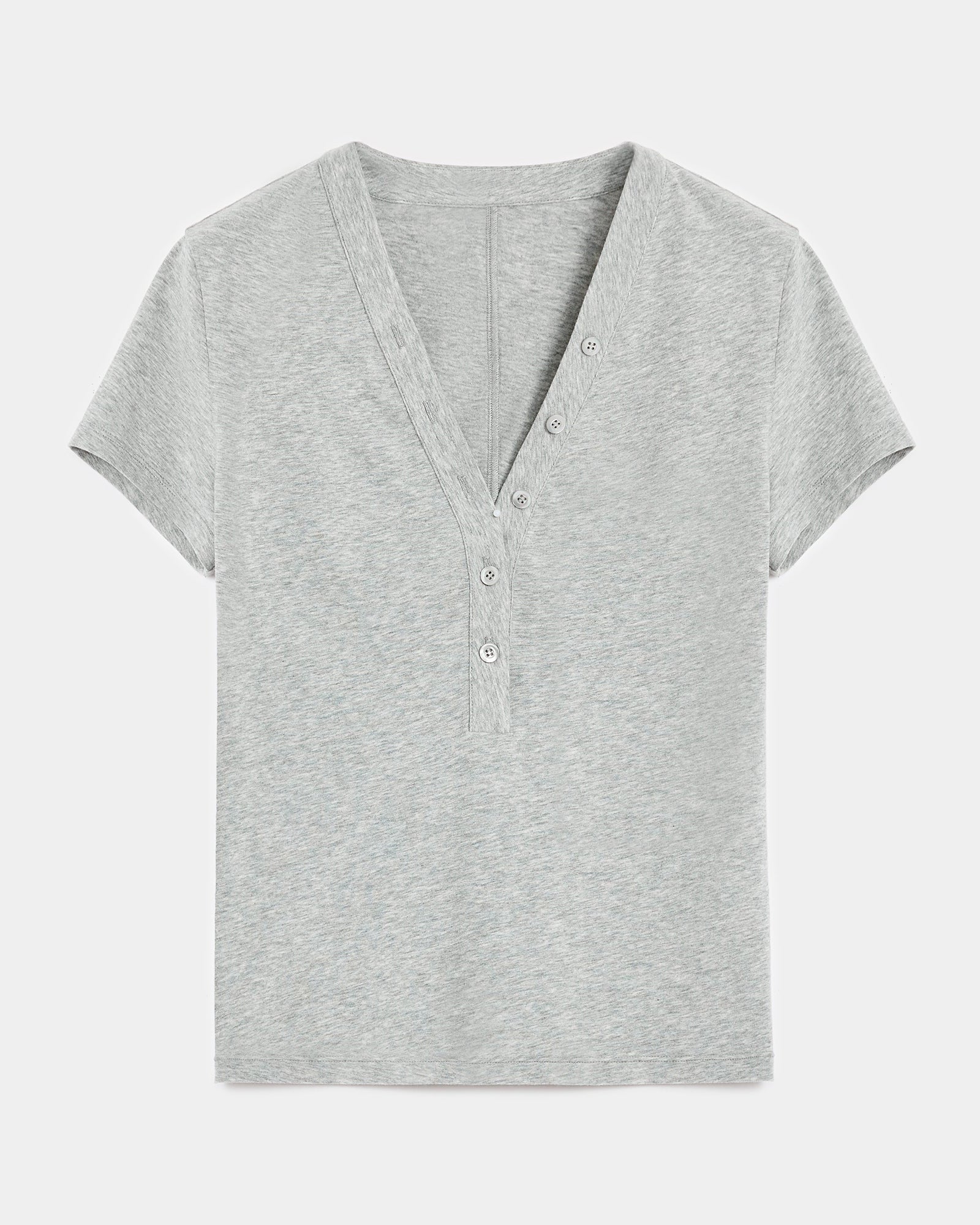 FireladyFur Slim Fit Tencel Wool Women's Henley Shirt