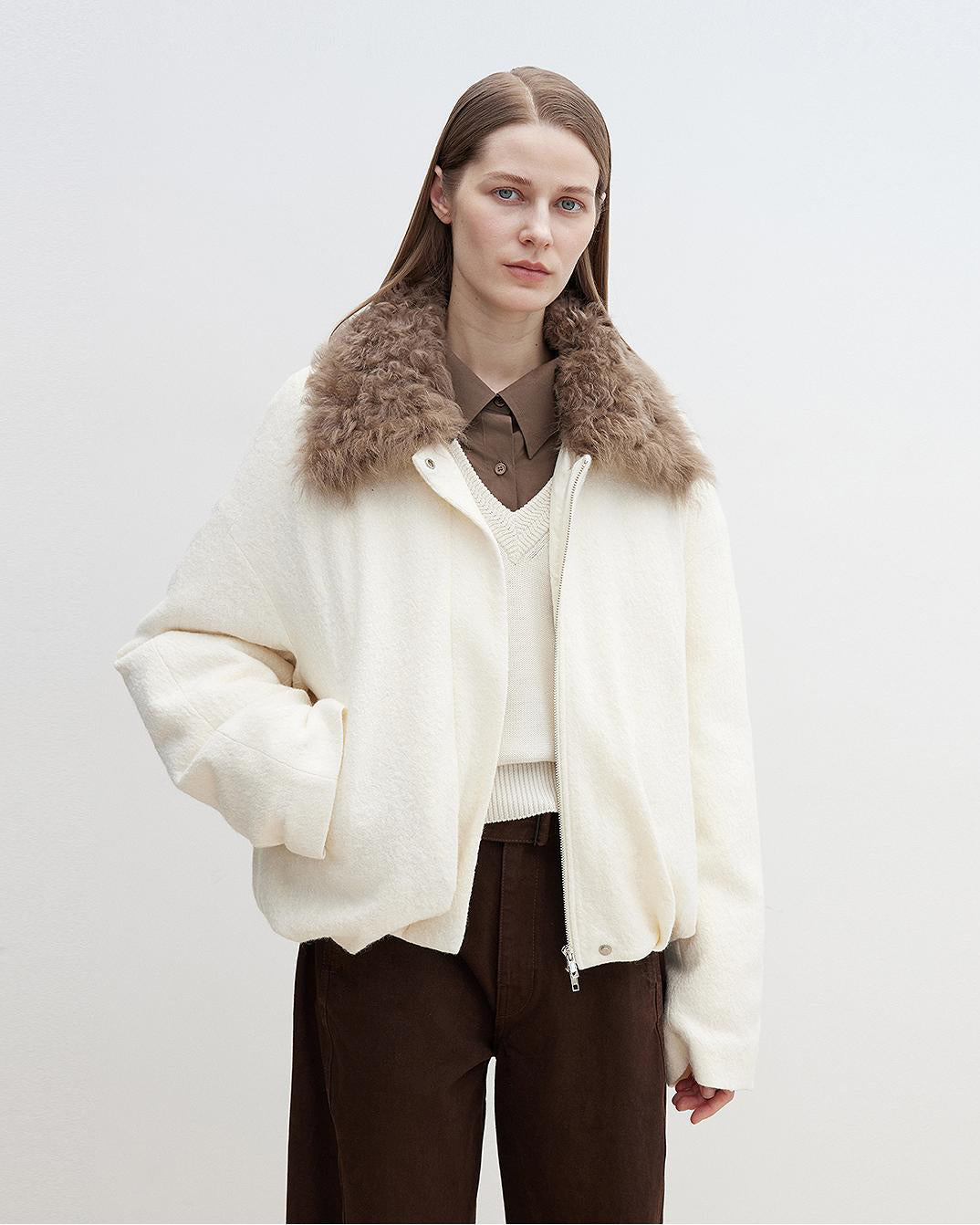 Fireladyfur Women's Parka with Tuscan Fur Collar & Removable Lining ‘Johnny’