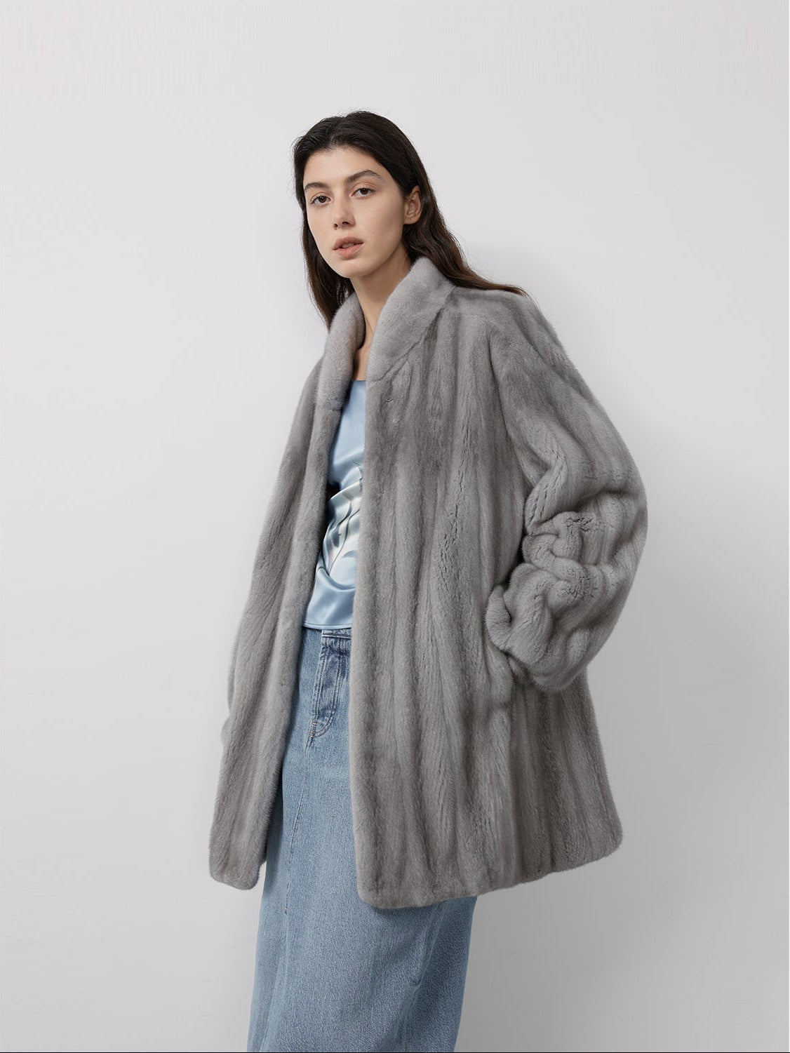 Meteor Variations Sable Fur Coat