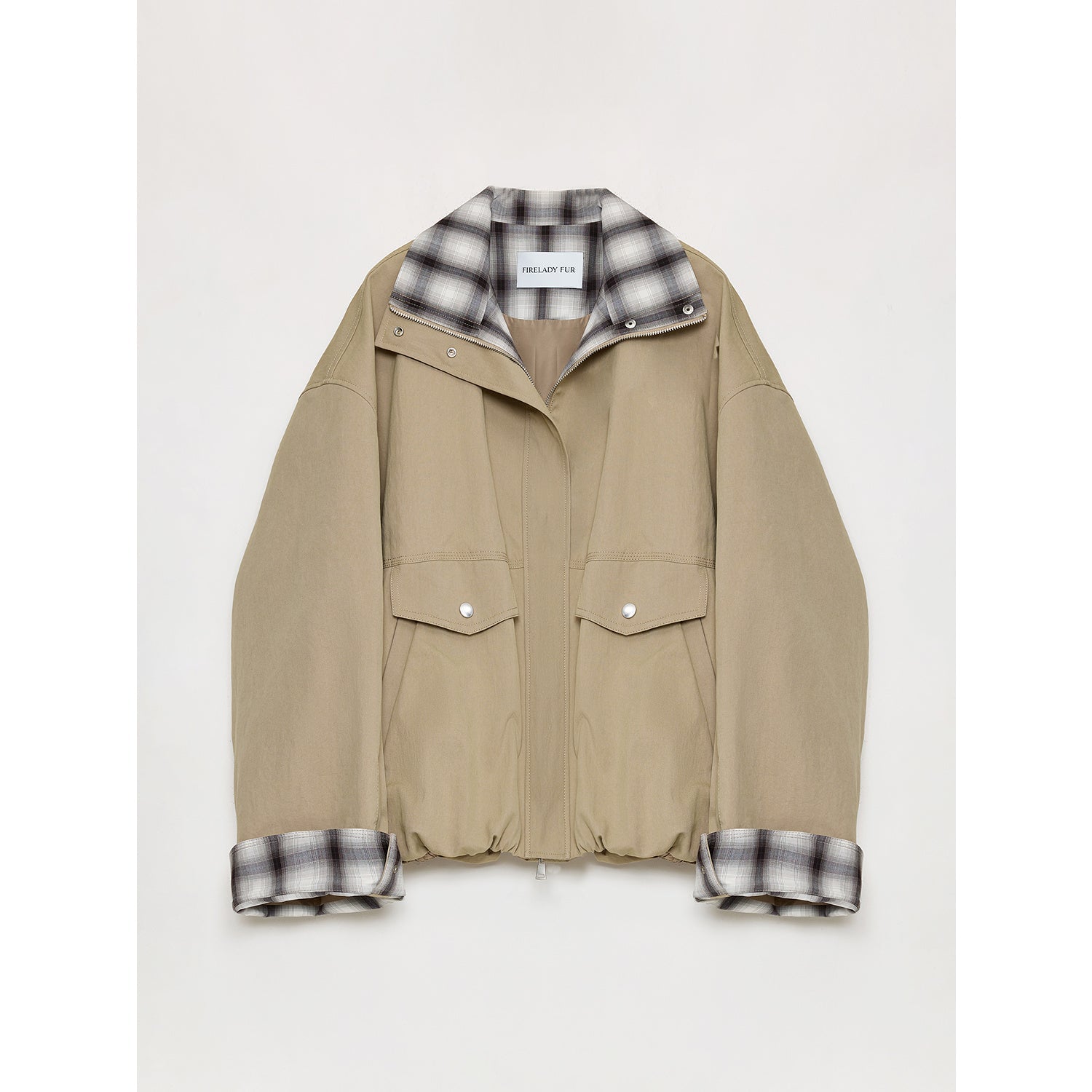 Women's Retro Plaid Cotton Short Jacket | Loose Fit | ‘Monsoon Climate’