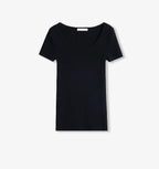 German Yangtze Wool Round Neck Short Sleeve Top
