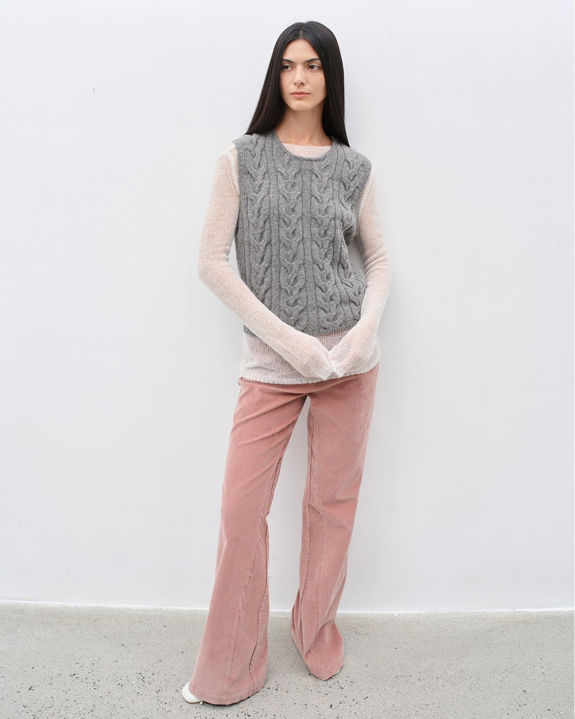 'Road to Extraordinary' Versatile Slim Corduroy Flared Trousers