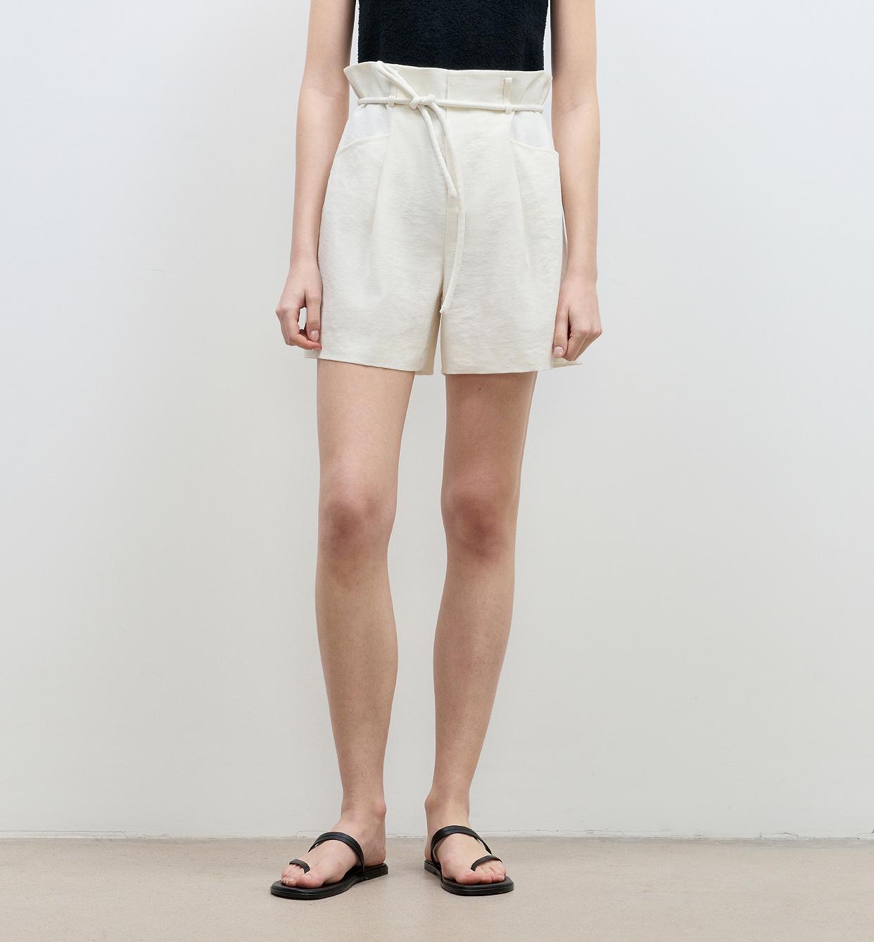 'Jungle Fantasy' Flower Bud Drawstring High Waist Shorts Women