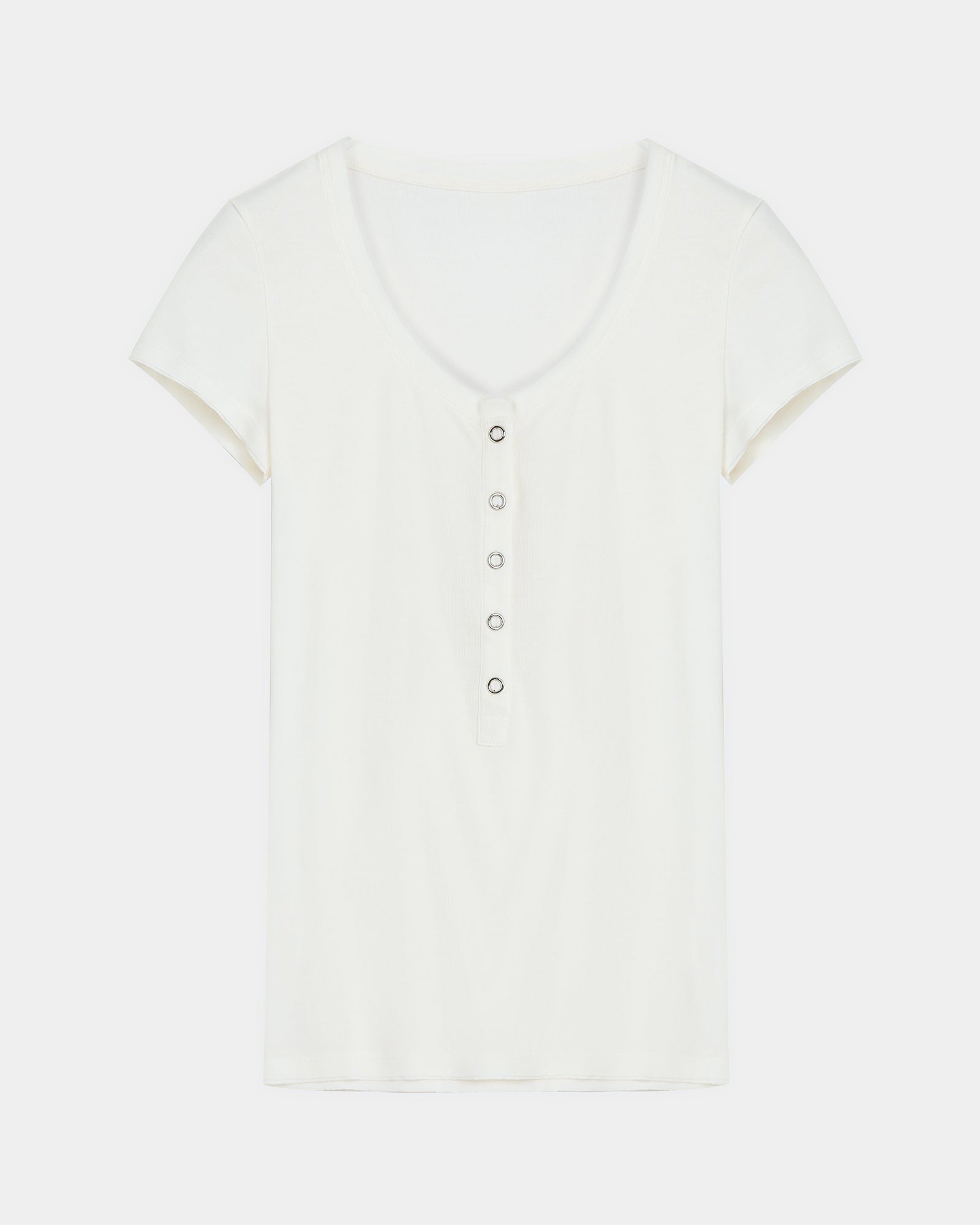 FireladyFur Slim Fit Tencel Wool Women's Henley Shirt