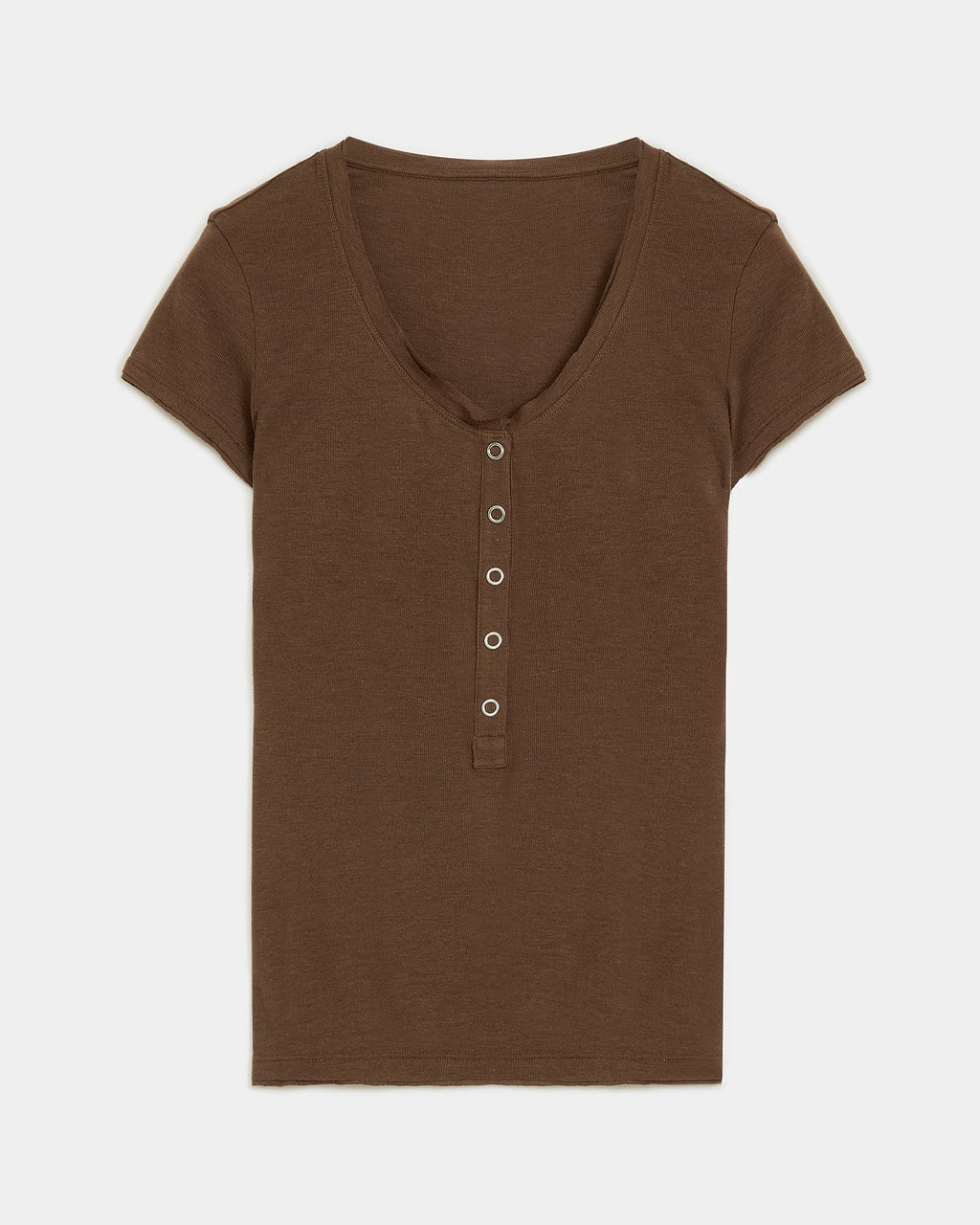 FireladyFur Slim Fit Tencel Wool Women's Henley Shirt