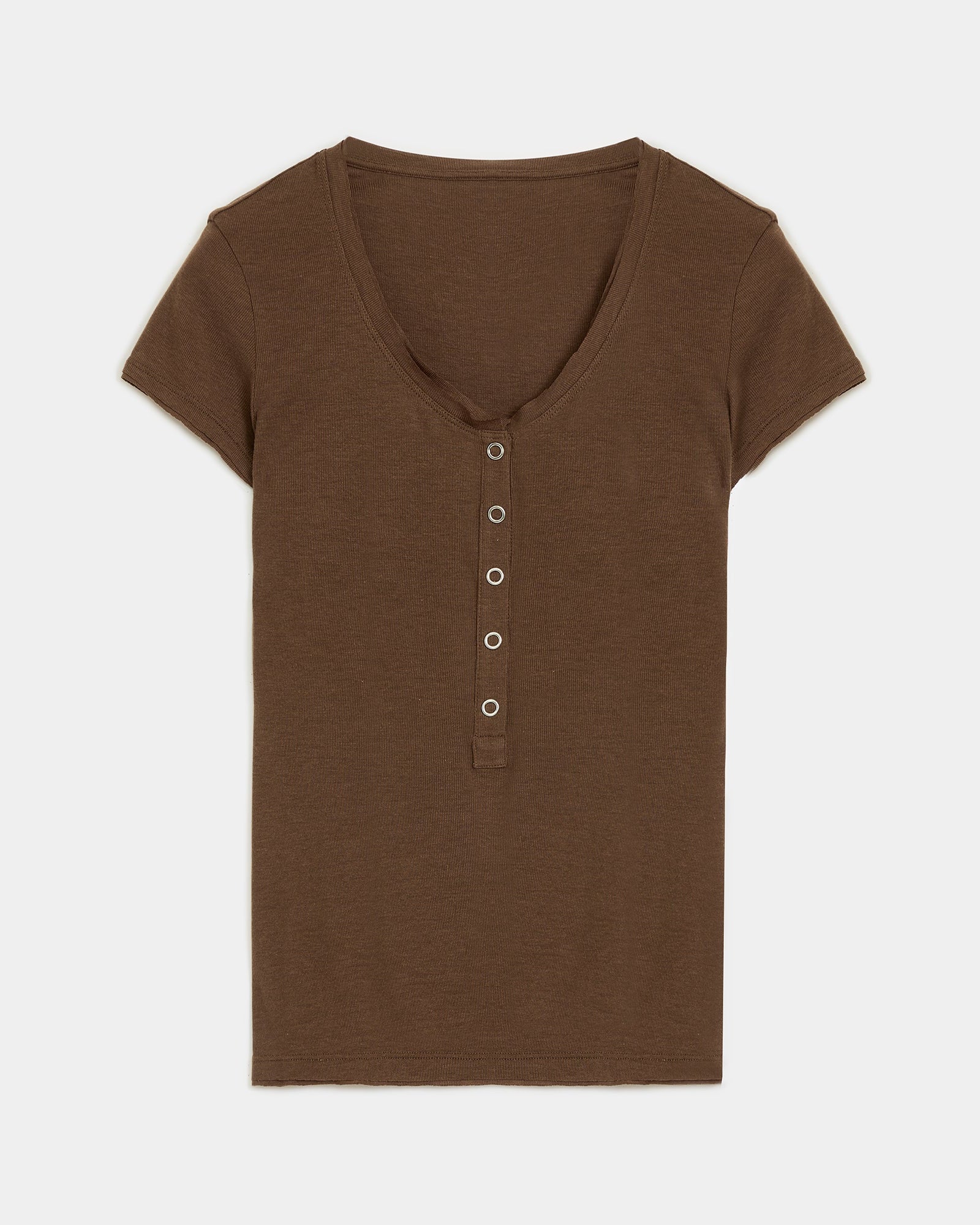 FireladyFur Slim Fit Tencel Wool Women's Henley Shirt