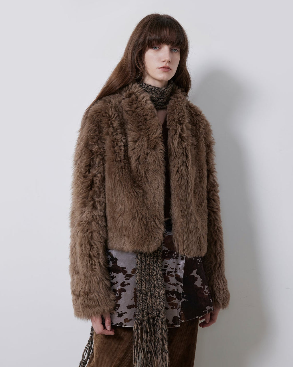 Sea of Love Accompaniment Casual Stand-Up Collar Tuscan Sheepskin