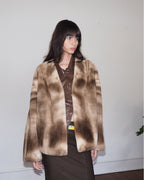 Louvre Mink V-Neck Jacket