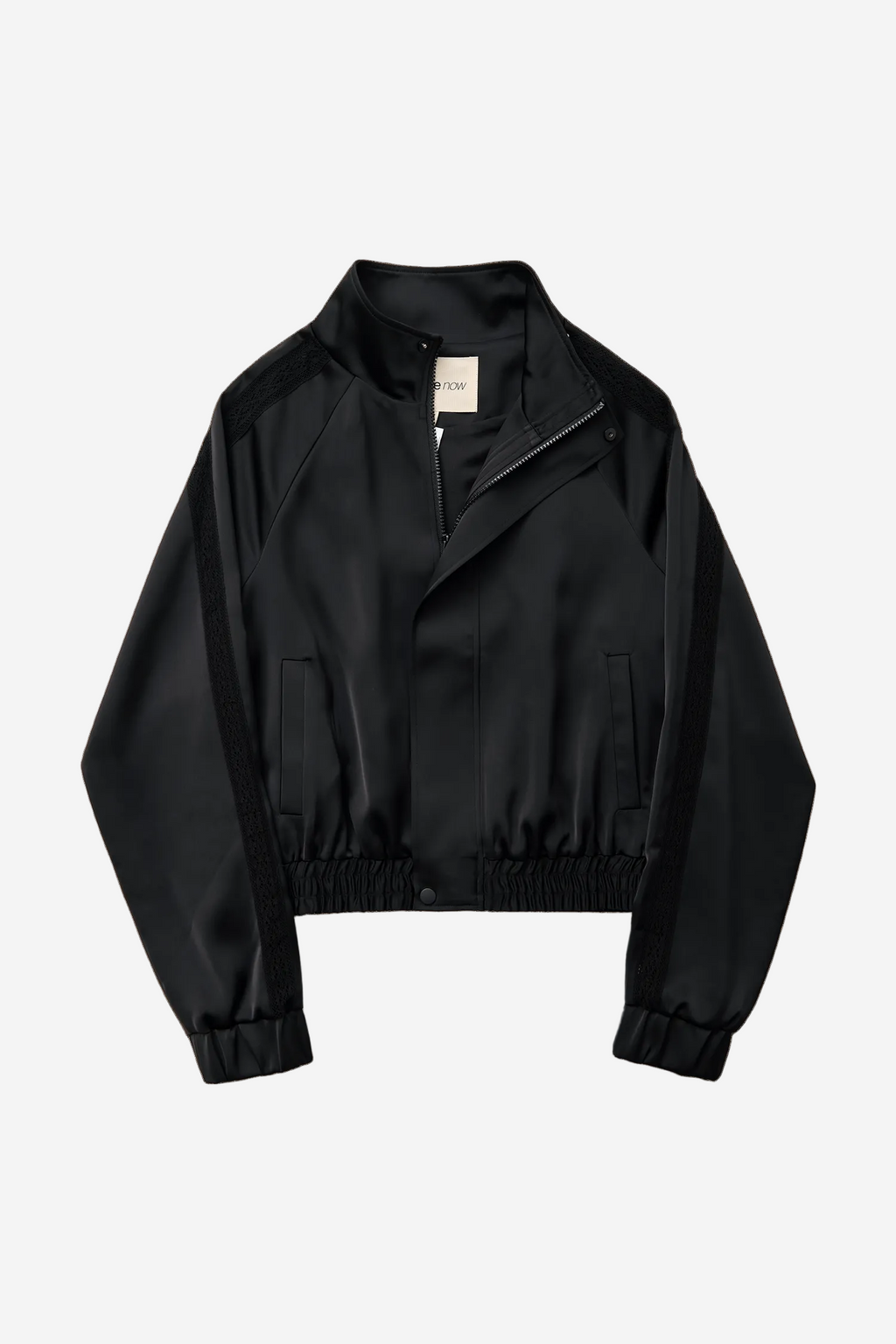 Leiseu Track Jacket in Black