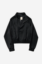 Leiseu Track Jacket in Black