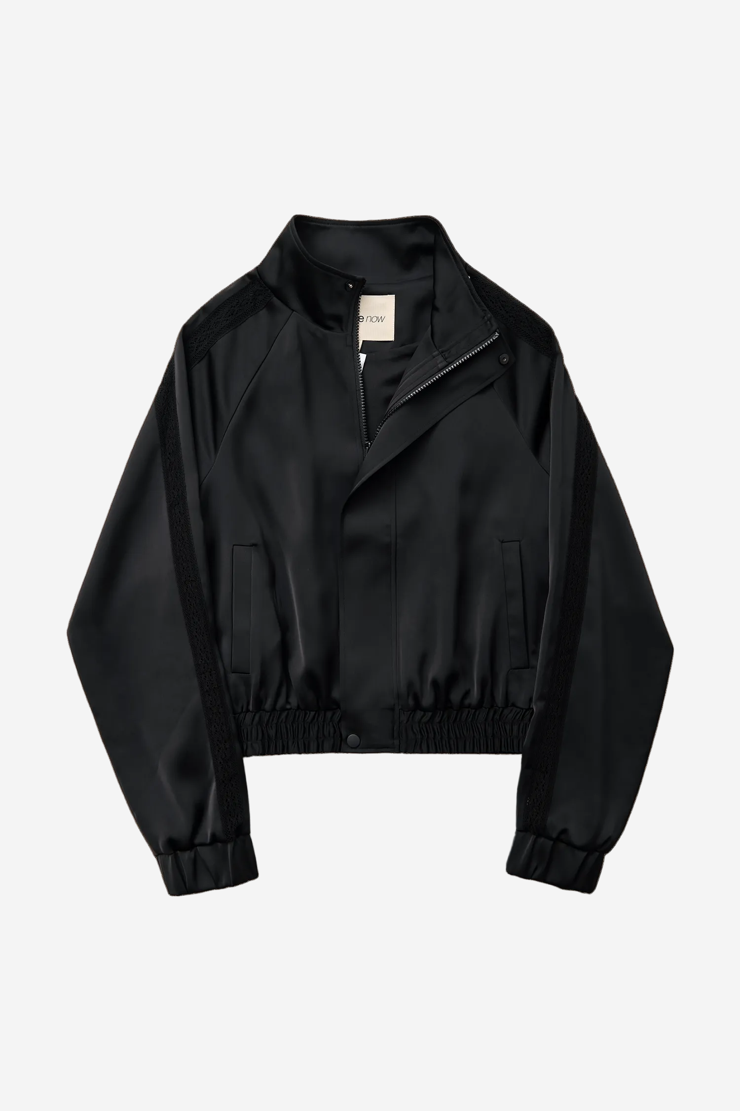 Leiseu Track Jacket in Black