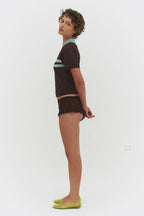 ARACI Knit Top In Cocoa Cream