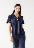 Salua Classic Luxury Capri Pajamas in Brushed Pima Cotton
