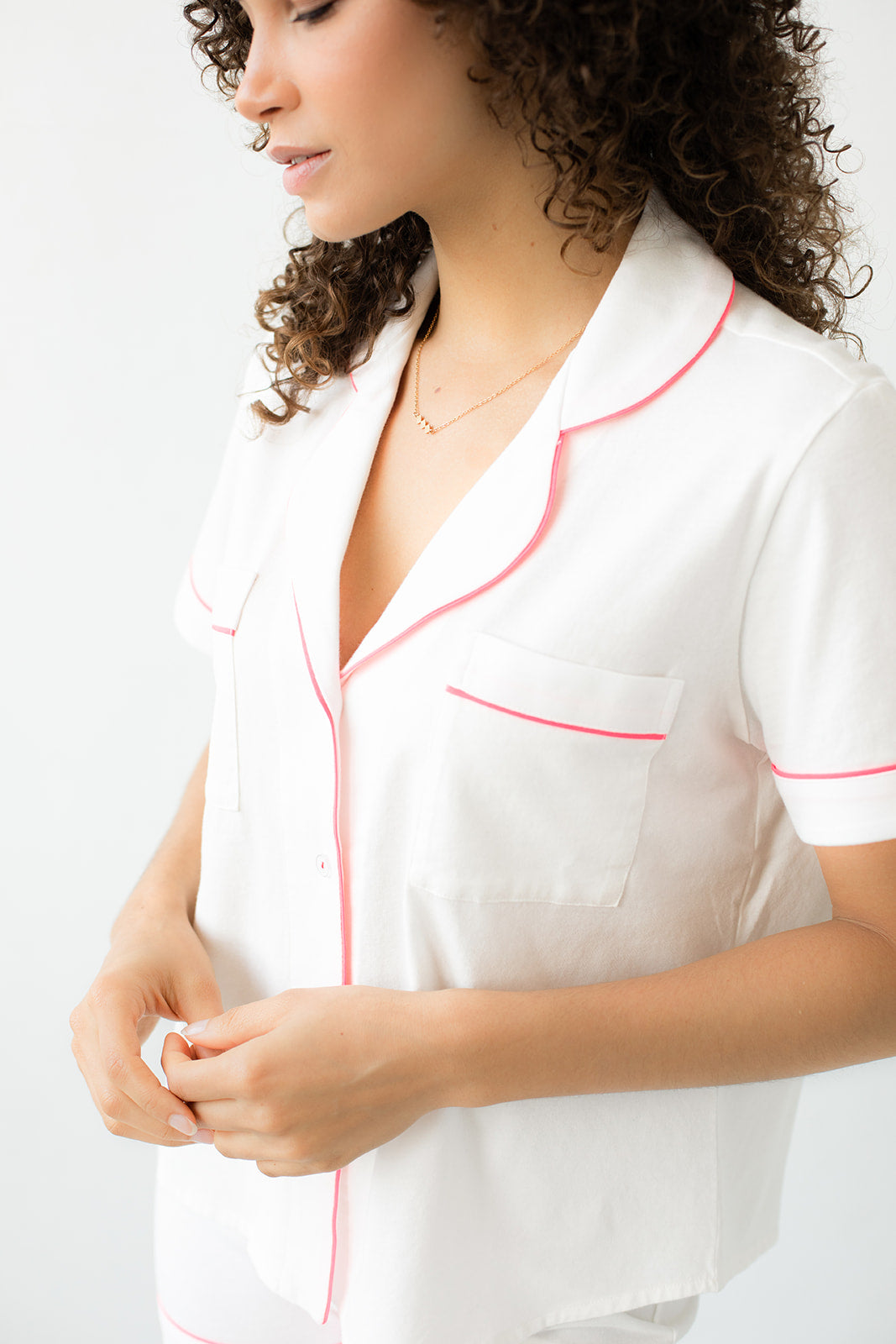 Salua Classic Luxury Shorties Pajamas in Brushed Pima Cotton