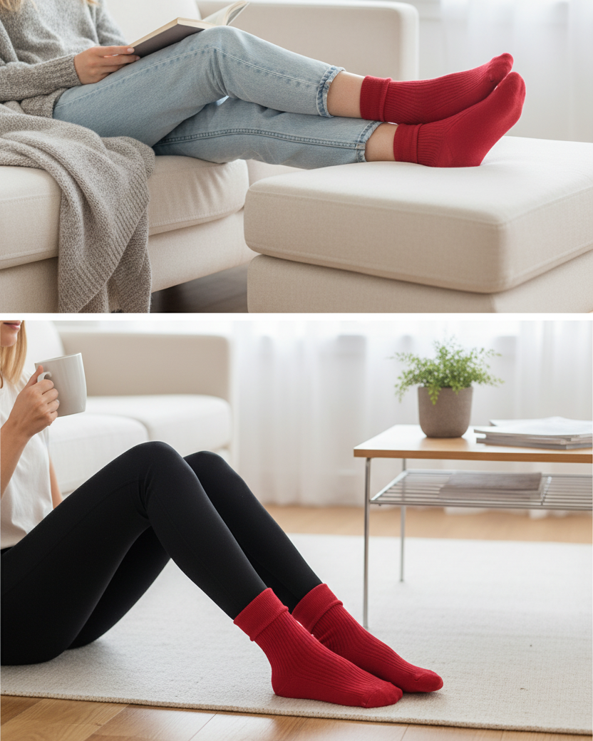 Tittimitti® 100% Organic Combed Cotton Women's Socks